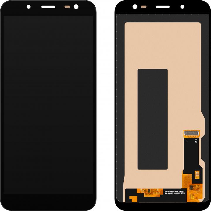 Actual product image MP Display Unit für Samsung Galaxy J6 J600, w/o Frame, Aftermarket, Schwarz (Display)