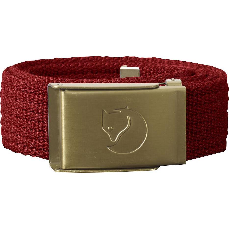 Fjällräven, Unisex, Gürtel, Kids Canvas Brass Belt, Rot, (One Size)