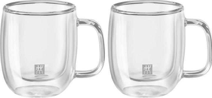 Actual product image Zwilling Sorrento Plus espresso glasses double-walled with handle set of 2 (80 ml, 2 x)