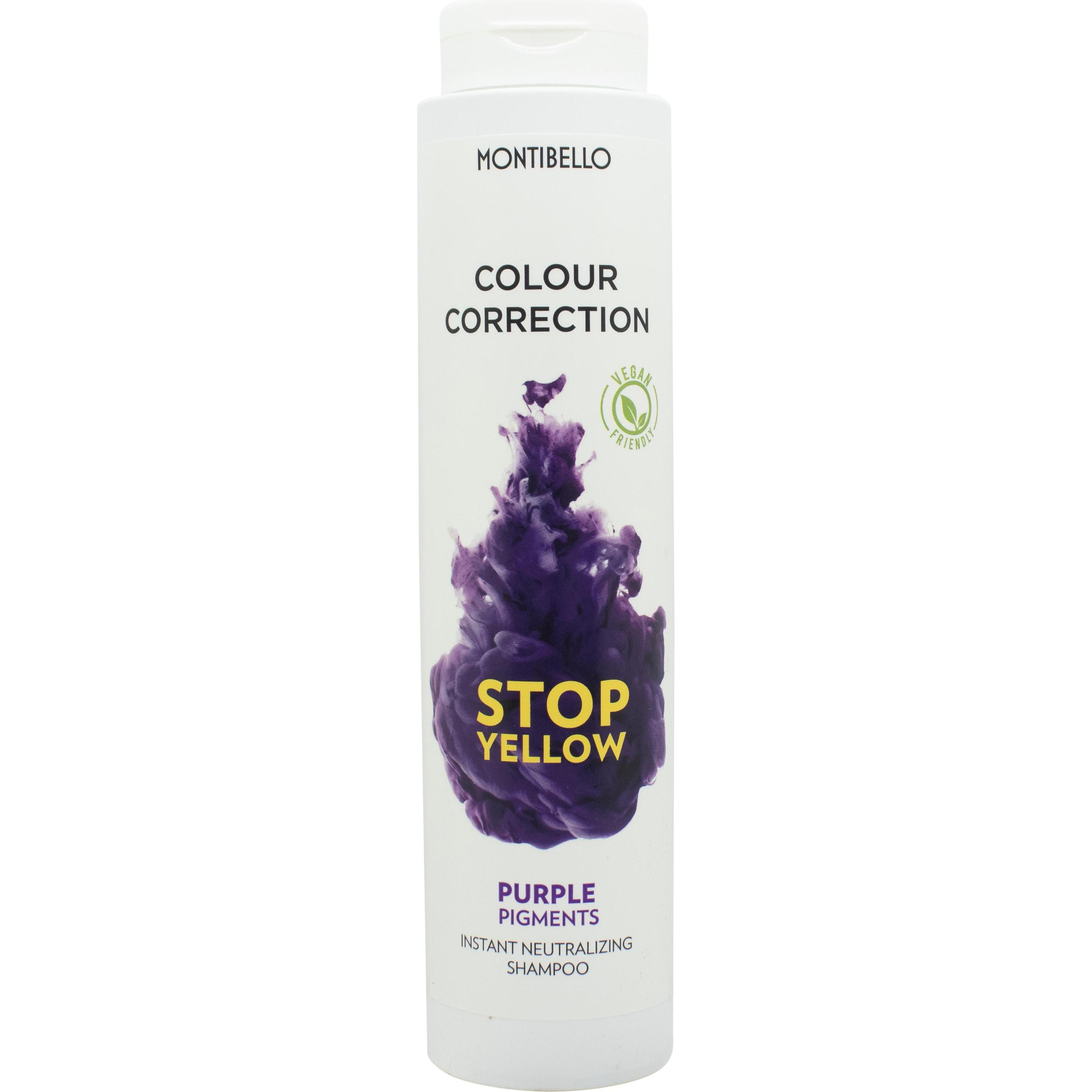 Montibello, Shampoo, Correzione del colore Stop al giallo (300 ml, Shampoo antigiallo)