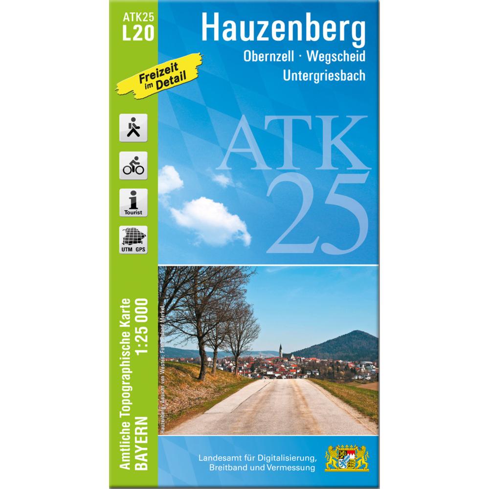 ATK25-L20 Hauzenberg (Amtliche Topograp, Landkarte
