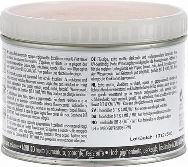 Actual product image Pebeo Acrylic Mat Pub (Light pink, 500 ml)