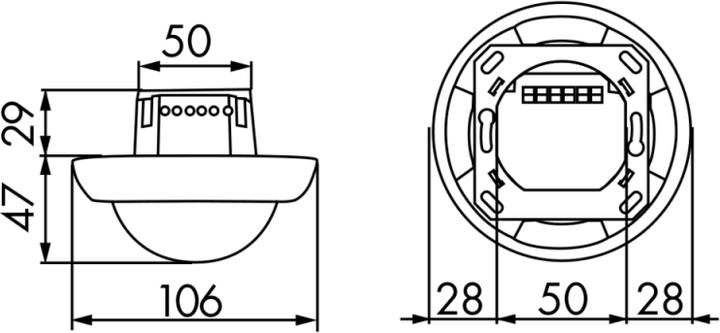 Produktbild BEG 92151 Präsenzmelder PD4-1C-UP (8 m)