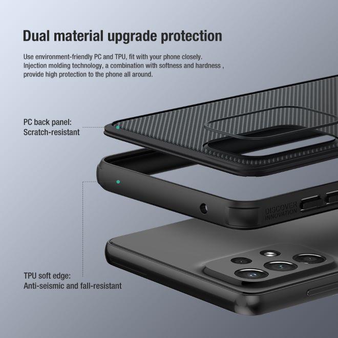 Thumbnail - Nillkin Super Frosted Shield Pro Series (Samsung Galaxy A73 5G), Smartphone Hülle, Schwarz