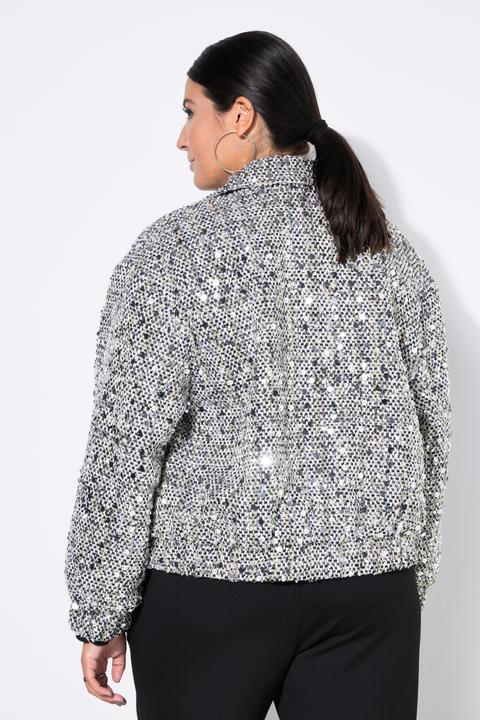 Actual product image Studio Untold Blouson, Boxy Shape, Bouclé, Pailletten (60)