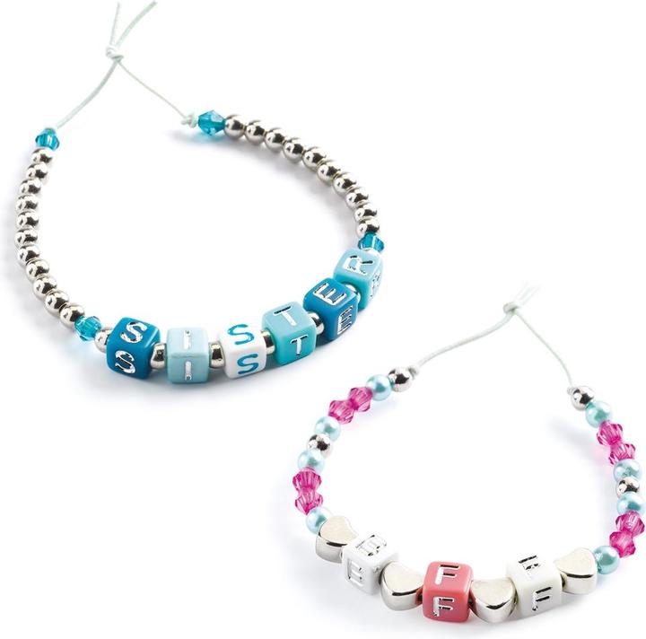 Actual product image Djeco Letter beads silver