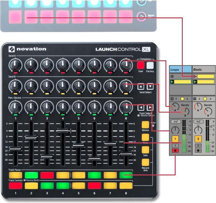 Produktbild novation LaunchControl XL (Controller)