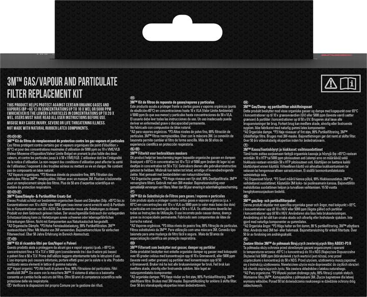 Produktbild 3M Halbmaske mit Wechselfiltern (A2P2, 1 x)