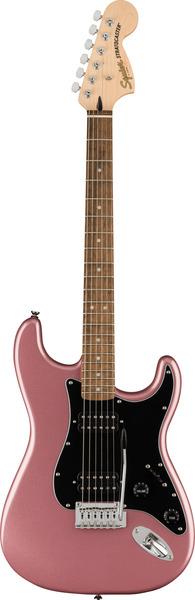 Squier Affinity Series Stratocaster HH IL Burgundy Mist elektrische gitaren (E-Gitarre)