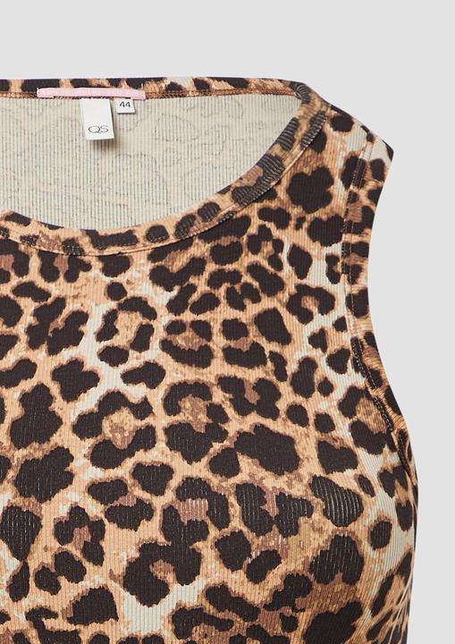 Produktbild S.Oliver T-Shirt Geripptes Tanktop mit All-over-Print (46)
