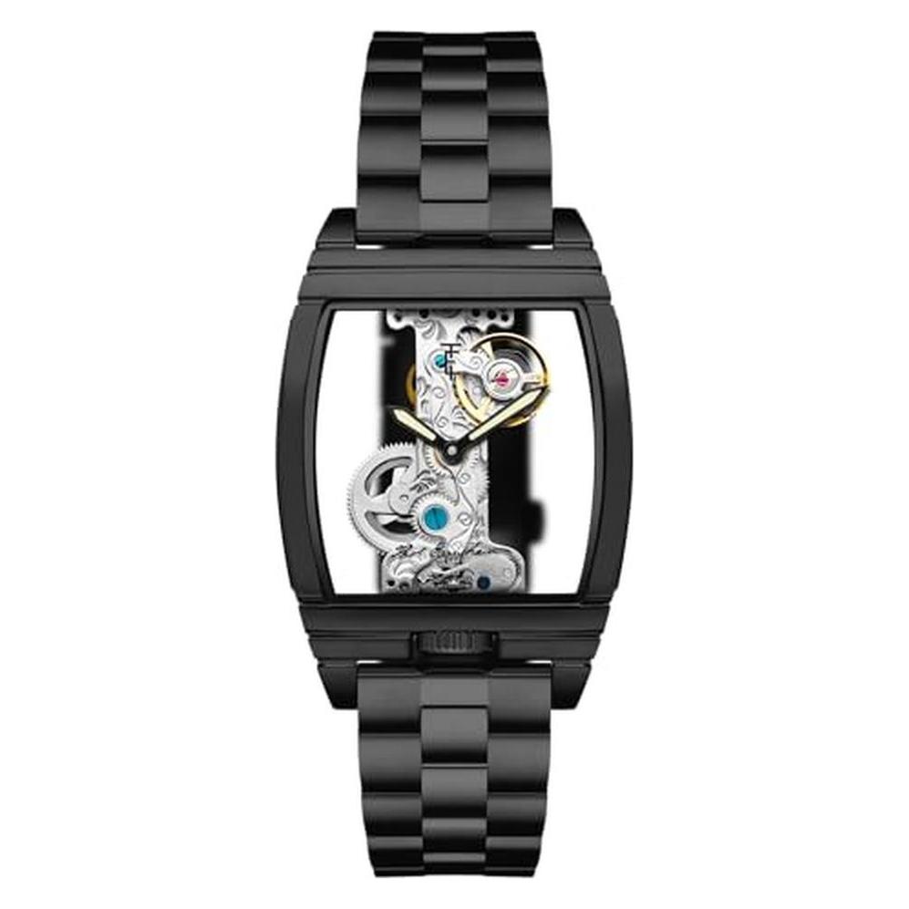 Thomas Earnshaw, Armbanduhr, Es-8299-44, Schwarz, (Skeleton-Uhr, 36 mm)