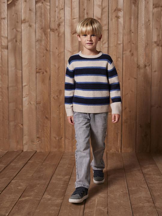 Image du produit Vertbaudet Flauschiger Pullover mit Streifen für Jungen (92)