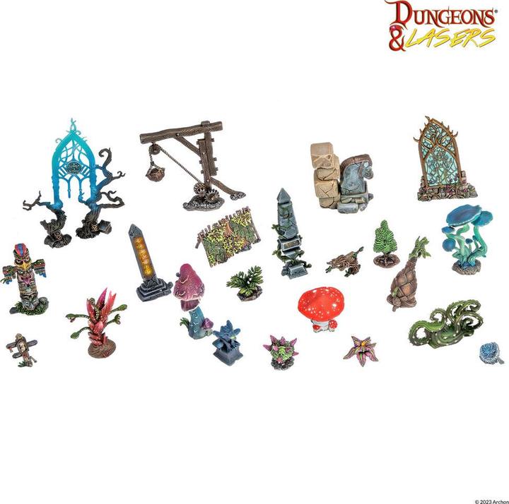 Actual product image Archon Studio Dungeons & Lasers Expansion Set: ANCIENT RUINS SCATTER TERRAIN