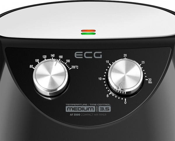 Produktbild ECG AF 3500 fryer Single Hot air fryer Black, Stainless steel