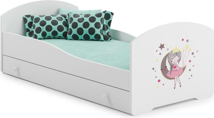 Image du produit ADRK Furniture Lit avec matelas et tiroir PEPE SLEEPING PRINCESS 140x70 (140 x 70 cm)