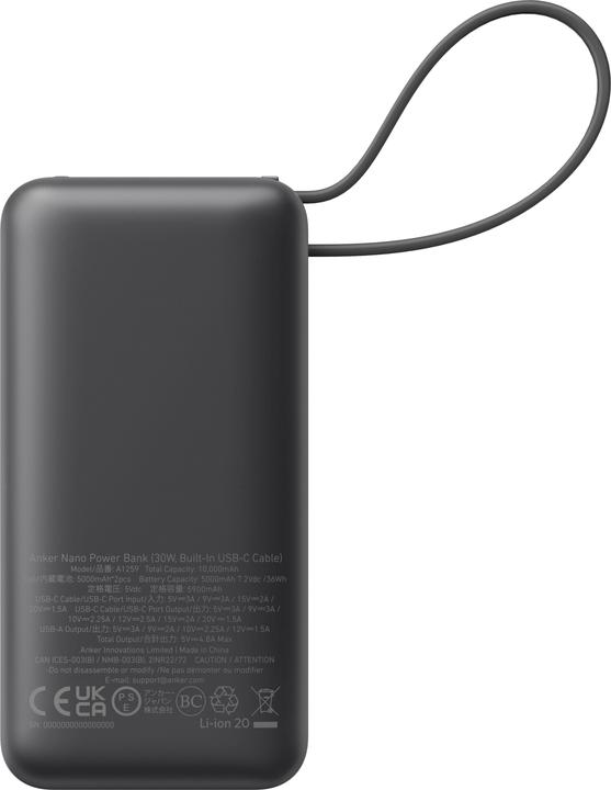 Actual product image Anker POWER BANK USB 10000MAH/NANO A1259G11 (10000 mAh, 30 W, 37 Wh)