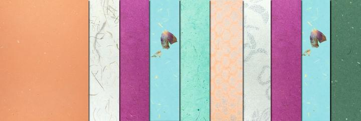 Actual product image Ursus Craft paper Natural Papers 10 pieces, Oceana (70 g/m², 10 x)