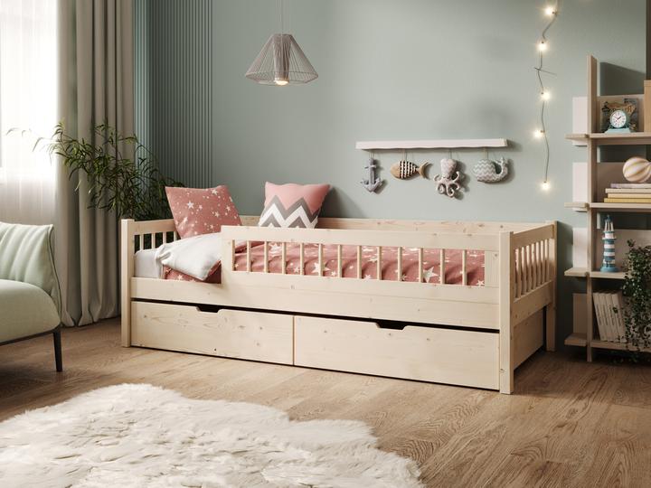 Produktbild ADRK Furniture Kinderbett Flora mit Matratze (200 x 90 cm)