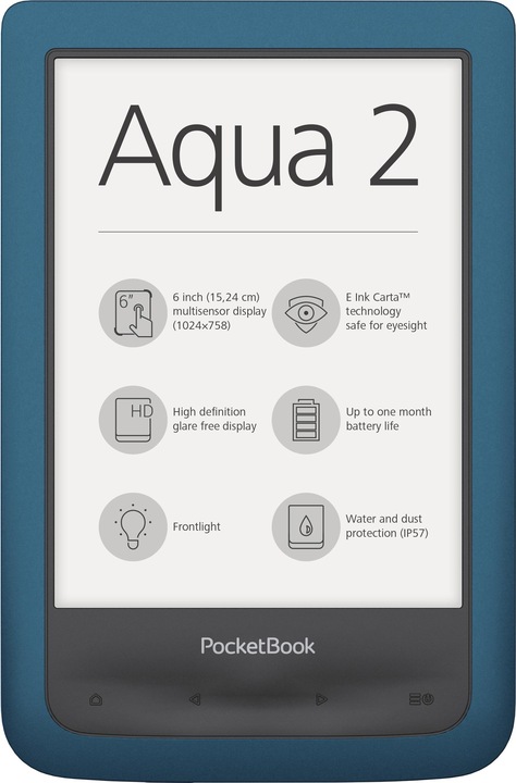 Produktbild PocketBook Aqua 2 (6", 8 GB, Azurblau)
