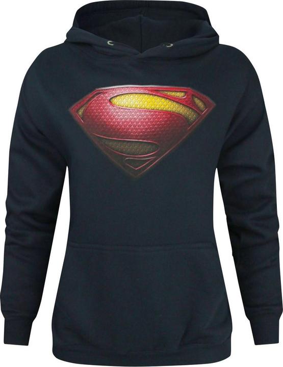 Produktbild Superman Kapuzenpullover mit Man Of Steel Logo (XS)
