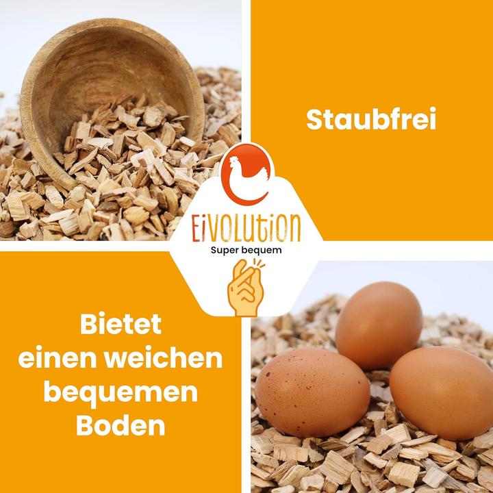 Produktbild Eivolution Buchenhack Einstreu, Staubfrei & Natürlich (15 kg, Einstreu)