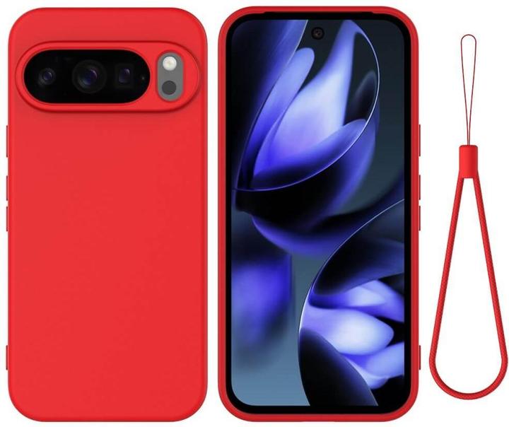 Actual product image Cover-Discount Google Pixel 10 / 10 Pro - Silikon Gummi Hülle mit Riemen (Google Pixel 10 Pro, Google Pixel 10)