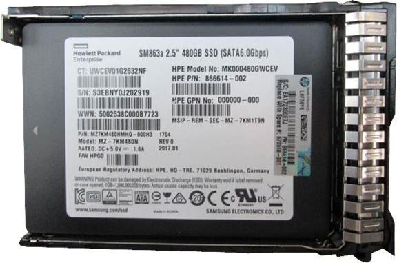 Produktbild HPE Mixed Use-3 SSD (480 GB, 2.5")