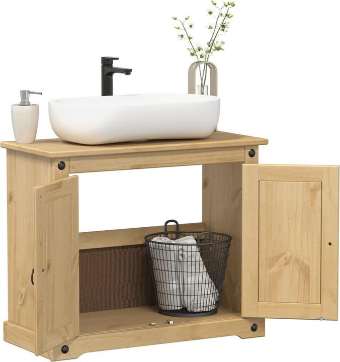 Actual product image vidaXL Corona washbasin base unit