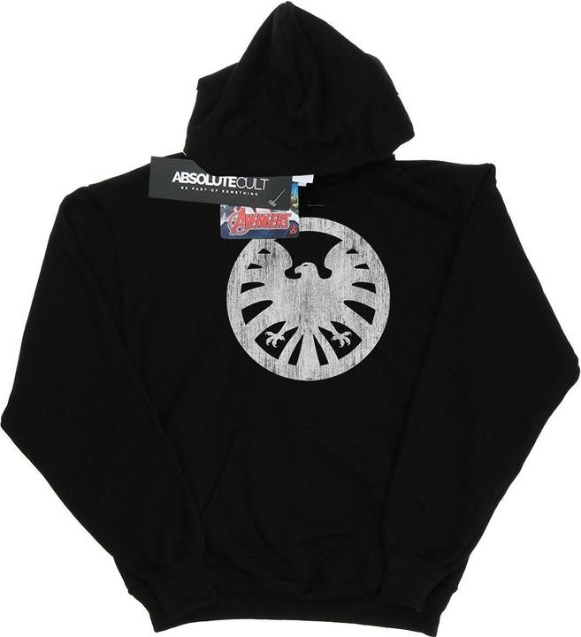 Actual product image Mens Agents Of SHIELD Distressed Logo Hoodie (XXL)