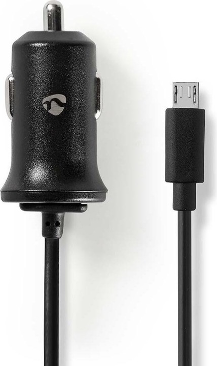 Produktbild Nedis CCHAM240ABK Kfz-Ladegerät 2,4 A Festkabel Micro-USB Schwarz