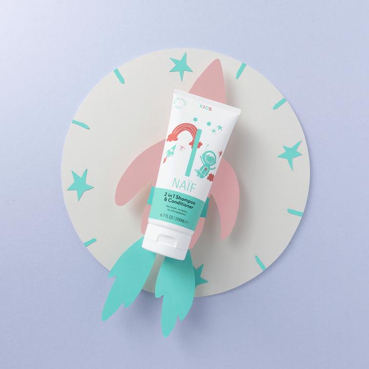 Actual product image Naïf 2 in1 Shampoo Kids (200 ml, Liquid shampoo)