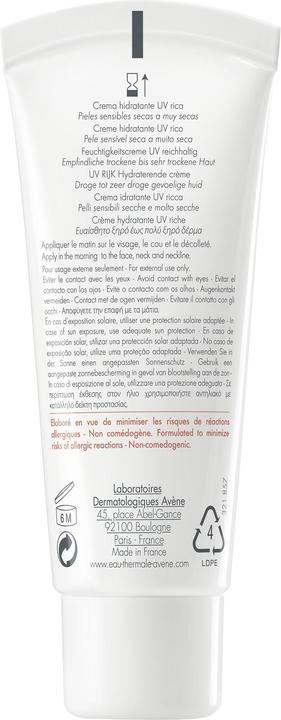 Actual product image Avène Hydrance UV (40 ml, 24h cream, SPF 30)