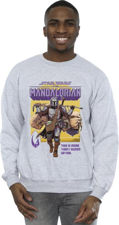 Immagine prodotto Star Wars The Mandalorian More Than I Signed Up For Felpa Uomo (L)