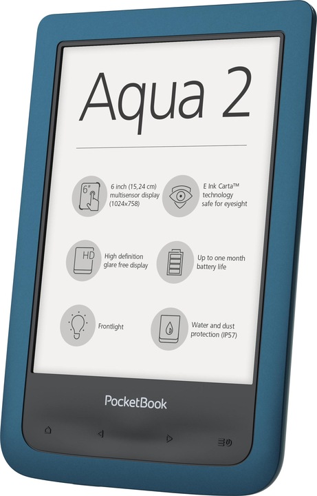 Produktbild PocketBook Aqua 2 (6", 8 GB, Azurblau)