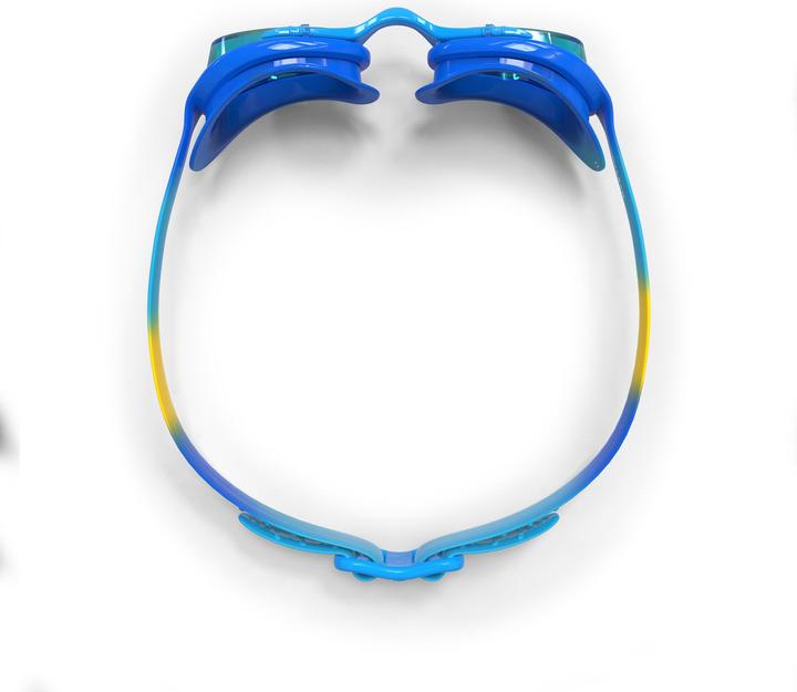 Image du produit Nabaiji Lunettes de natation Junior - Xbase bleu jaune teintées bleu (aucune correction, S)