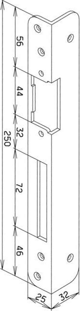 Produktbild effeff Winkelschliessbleche für Türöffner (Türgriff)