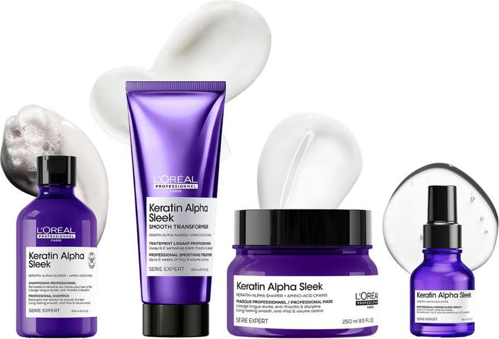 Image du produit L'Oréal Paris Keratin Alpha Sleek (Shampoing liquide, 300 ml)