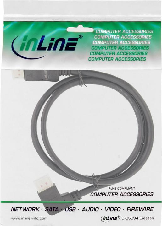 Actual product image InLine DisplayPort 1.4 cable (2 m)