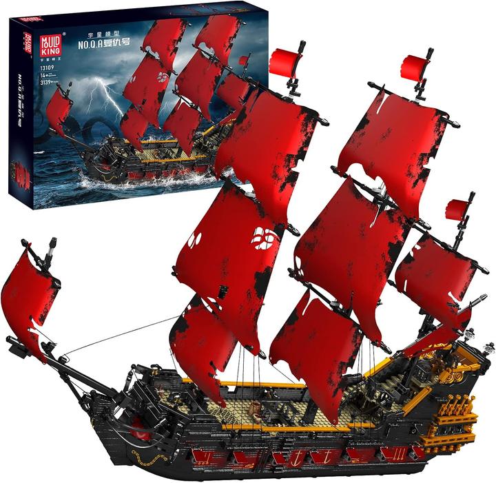 Actual product image Mould King Technik Segelboot Queen Annes Revenge