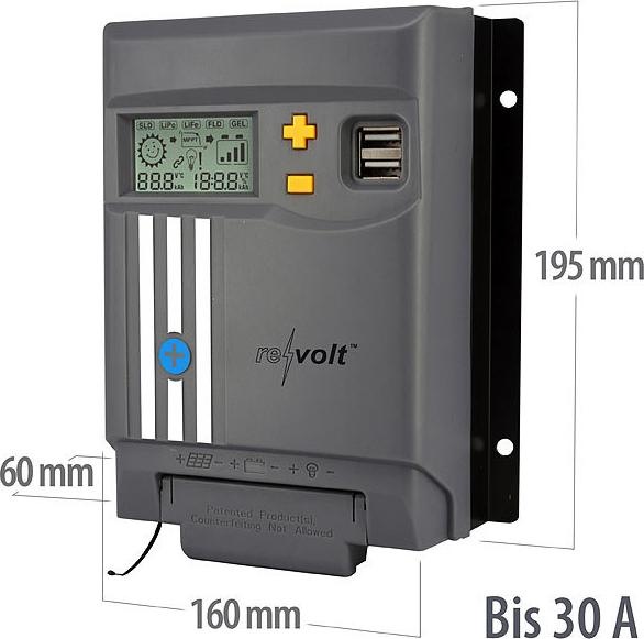 Actual product image Revolt MPPT solar charge controller