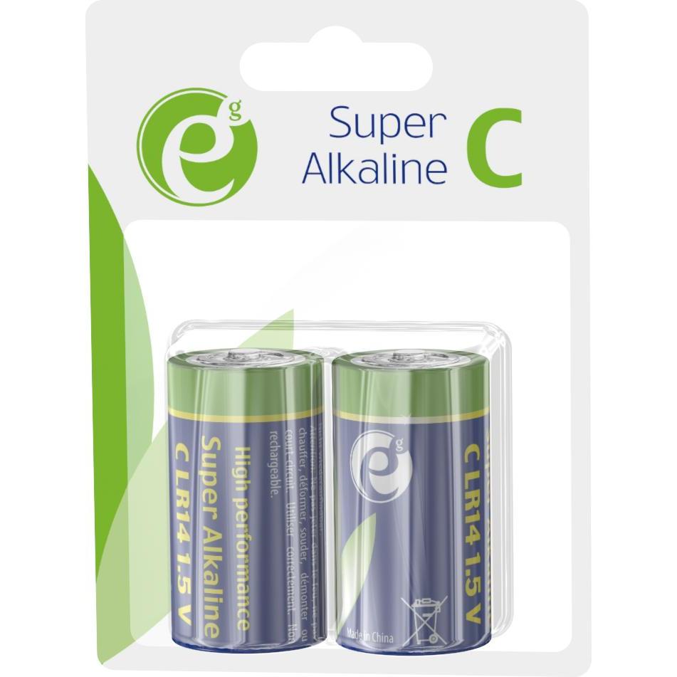 Thumbnail - Gembird EG-BA-LR14-01 Haushaltsbatterie Einwegbatterie Alkali (1 Stk., C), Batterien + Akkus