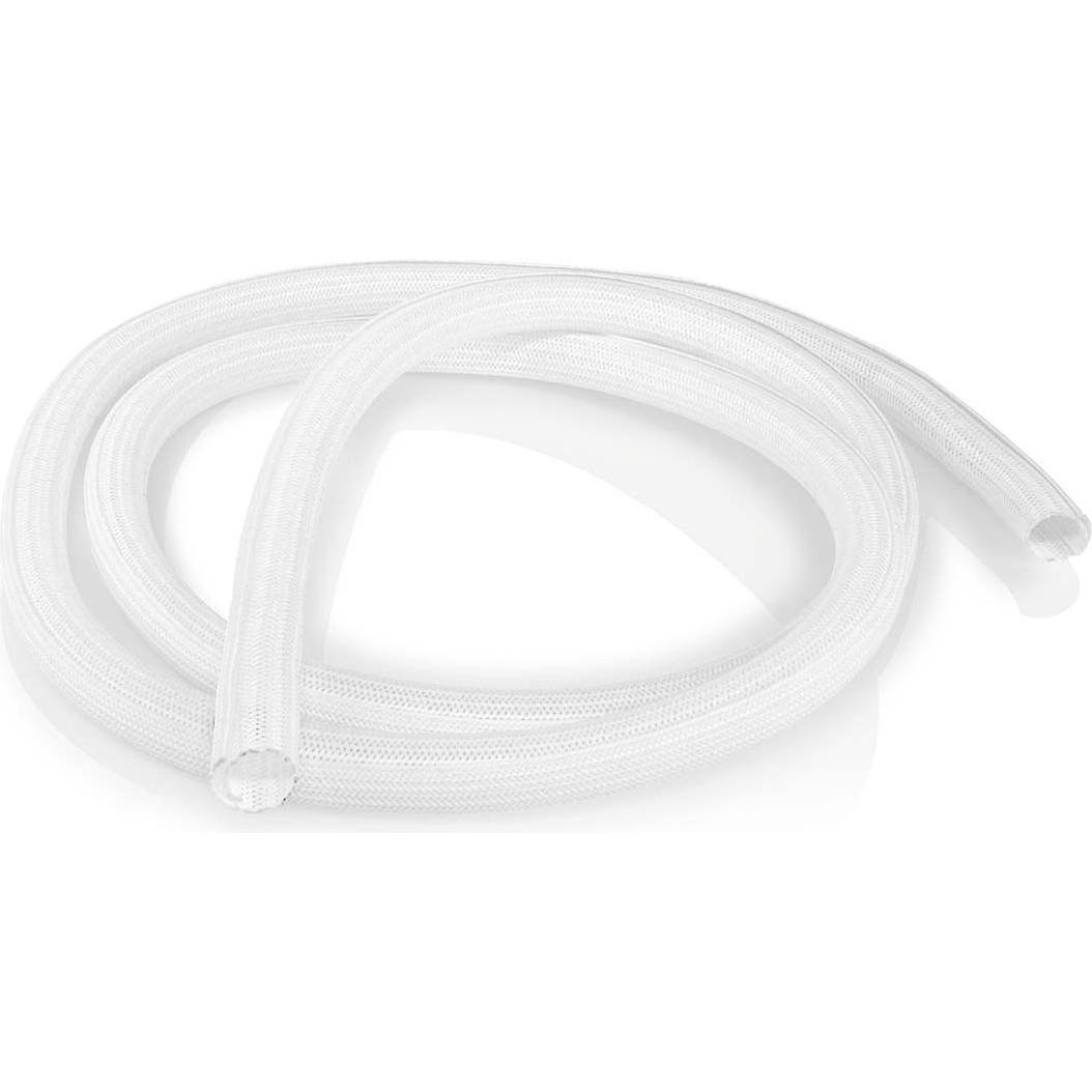 Nedis, Kabelschutz + Kabelführung, Kabelmanagement Hülse 2.00 m 1 Stück max. Kabeldicke: 15 mm Nylon Weiss (Kabeldurchla...