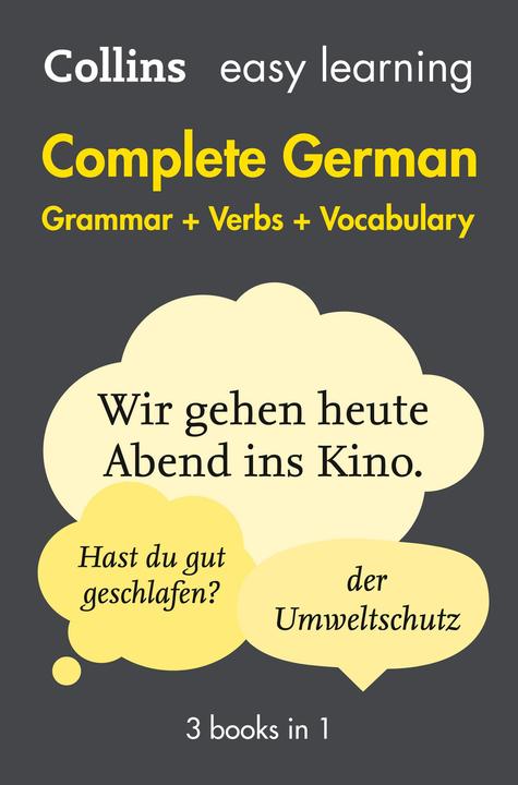 Produktbild Easy Learning Complete German - Grammar, Verbs and Vocabulary (3 Books in 1) (Deutsch, Collectif, 2016)