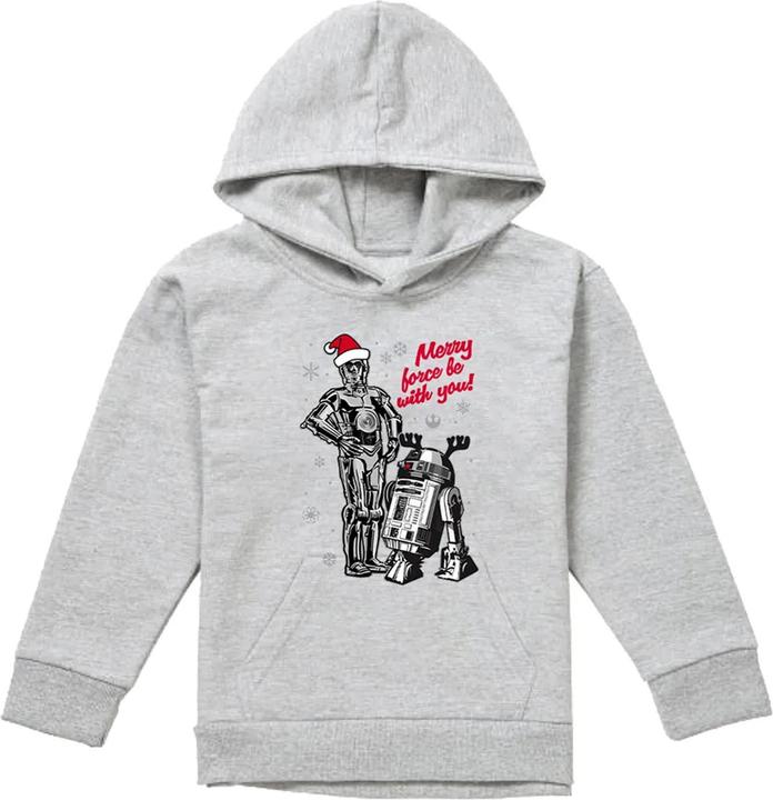 Star Wars Merry Christmas Droids Hoodie zum Überziehen (140, 146