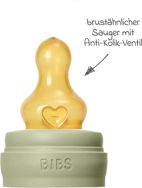 Produktbild Bibs Anti Kolik Flasche Latex 270 ml Medium Flow Sage (270 ml)
