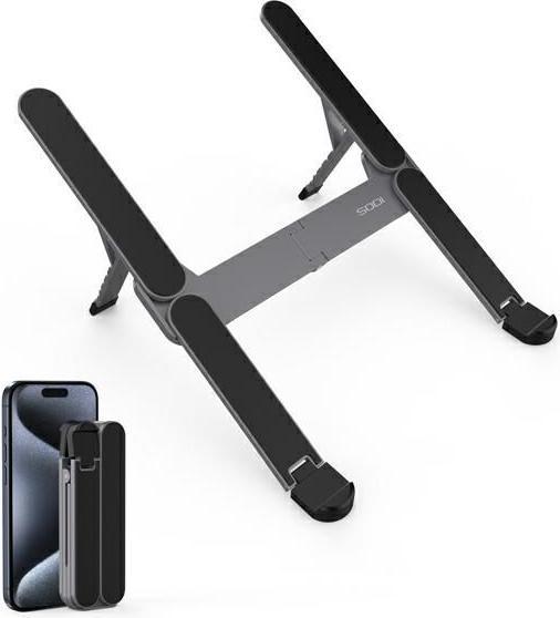 Sodi 314 Składany kompaktowy stojak na laptopa mini szary