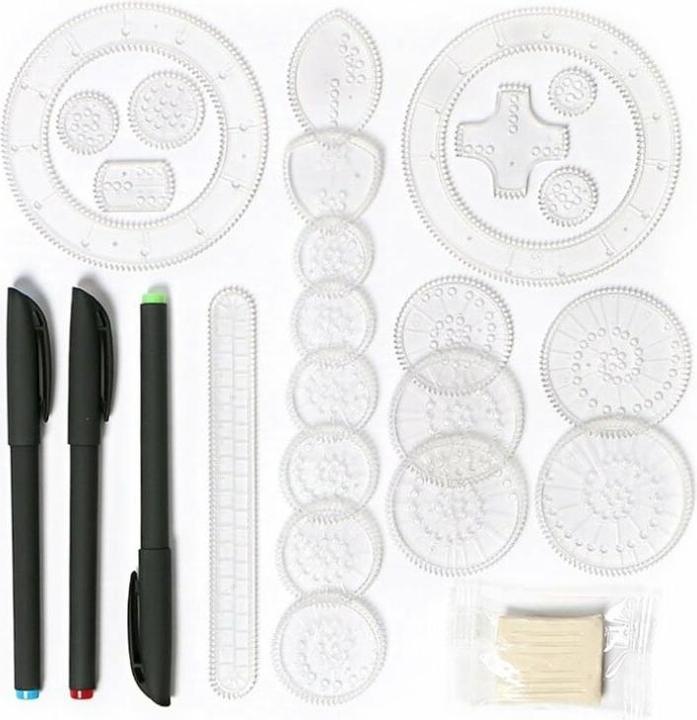 Actual product image Jokomisiada Drawing stencil set - Spirograph