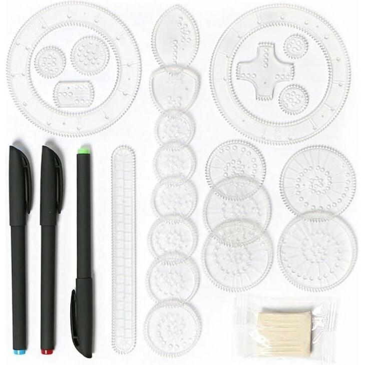 Thumbnail - Jokomisiada Zeichenschablonenset - Spirograph