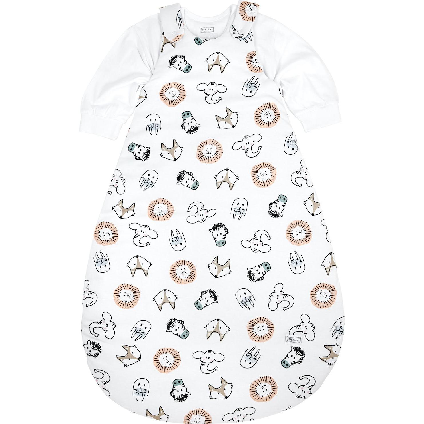 Thumbnail - Meyco, Babyschlafsack, Schlafsack Jersey 2-tlg 74/80 Animal (80 cm)