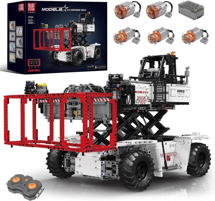 Immagine prodotto Mould King 17029 - Impilatore di container - Rosso camion